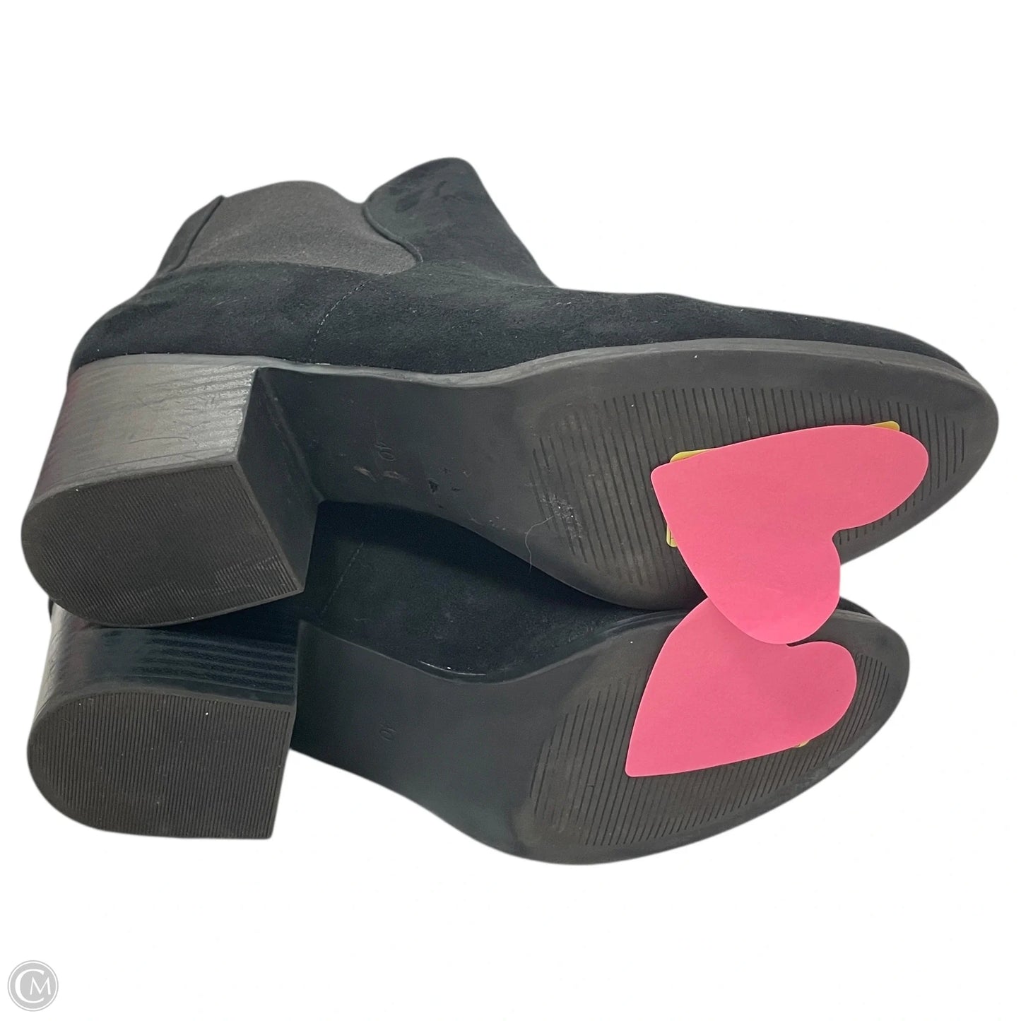 Boots Ankle Heels By Divided In Black, Size: 8.5