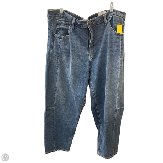 Jeans Wide Leg By Time And Tru In Blue Denim, Size: 20