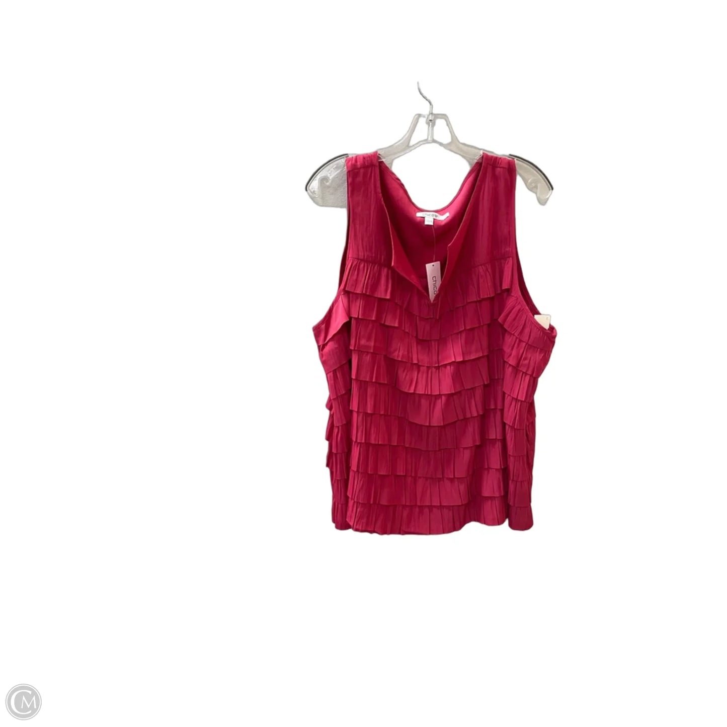 Blouse Sleeveless By Chicos In Pink, Size: Xxl