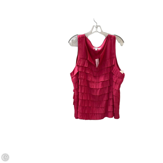 Blouse Sleeveless By Chicos In Pink, Size: Xxl