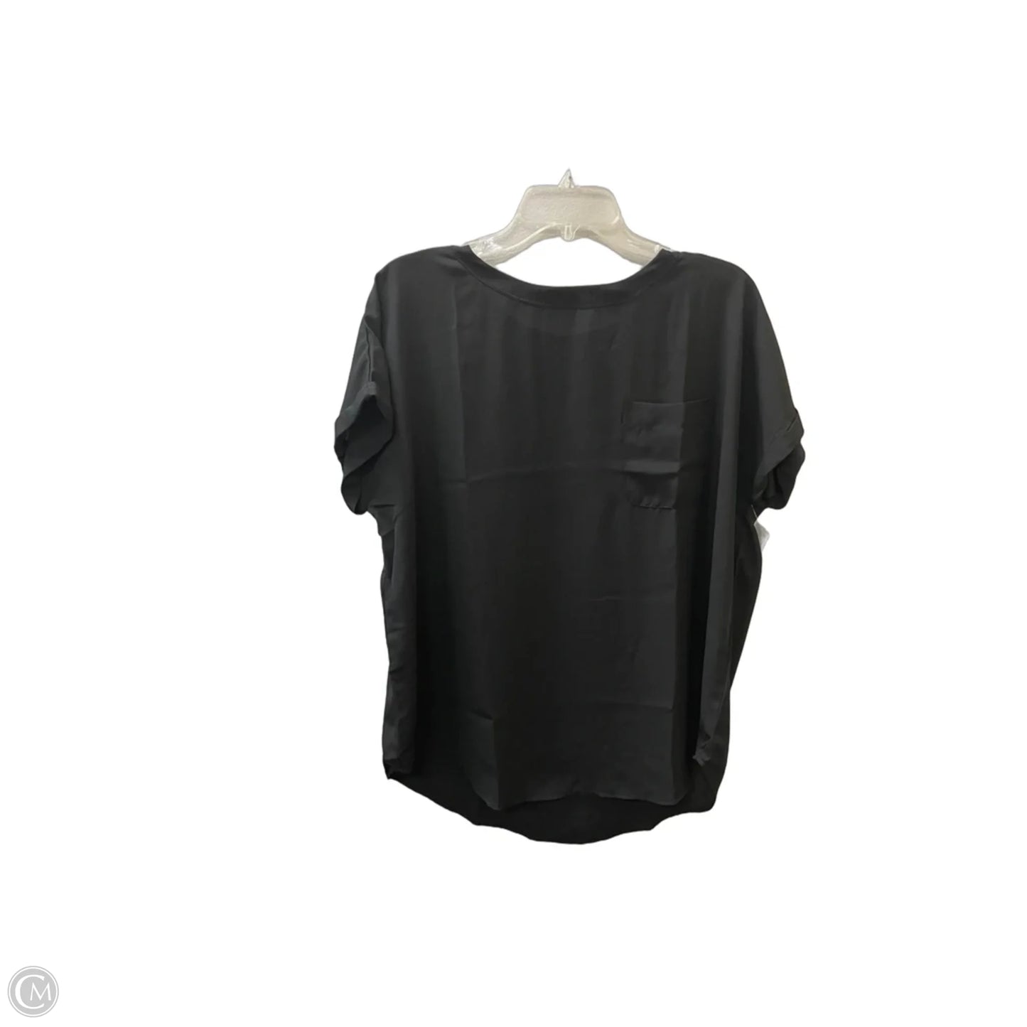 Blouse Short Sleeve By Buffalo David Bitton In Black, Size: L