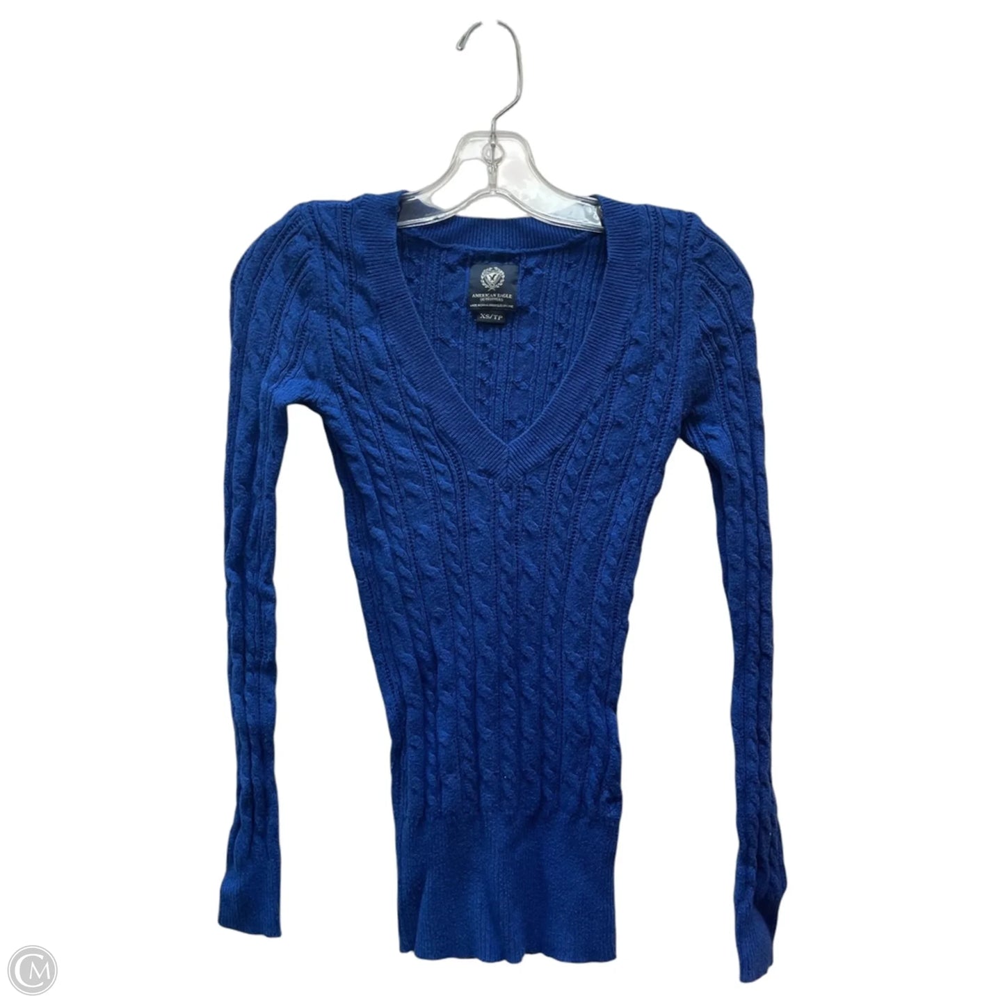 Sweater By American Eagle In Blue, Size: Xs