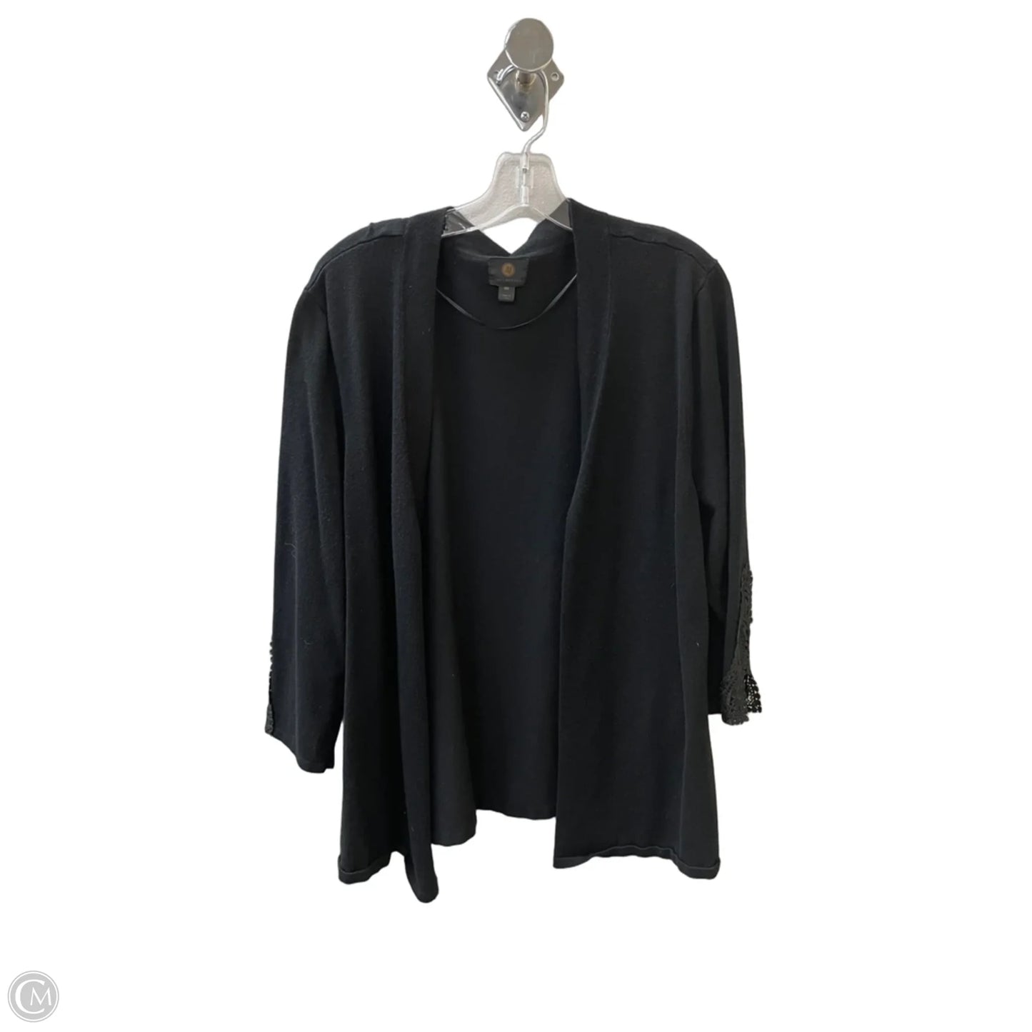 Cardigan By Jm Collections In Black, Size: 2x