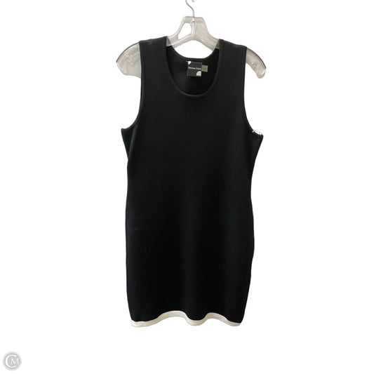 Dress Sweater By MAISON TARA In Black & White, Size: L
