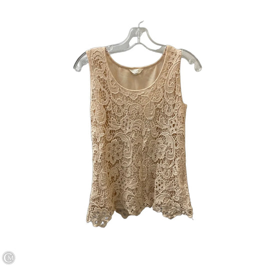 Top Sleeveless By Adiva In Pink, Size: Xs