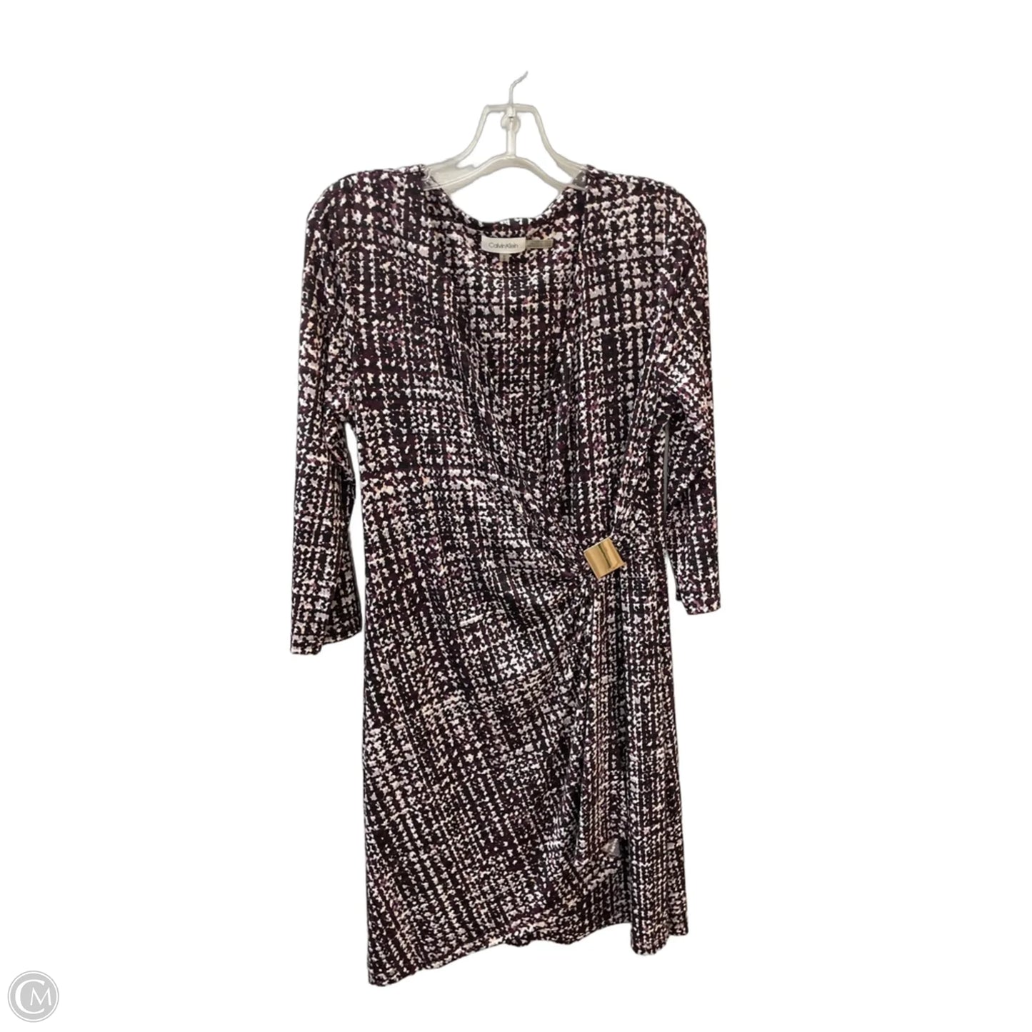 Dress Work By Calvin Klein In Purple, Size: M