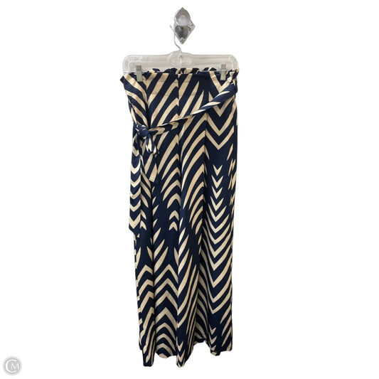 Pants Wide Leg By Shein In Blue & Cream, Size: 8