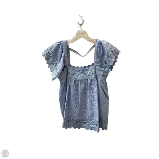 Top Short Sleeve By Entro In Blue, Size: S