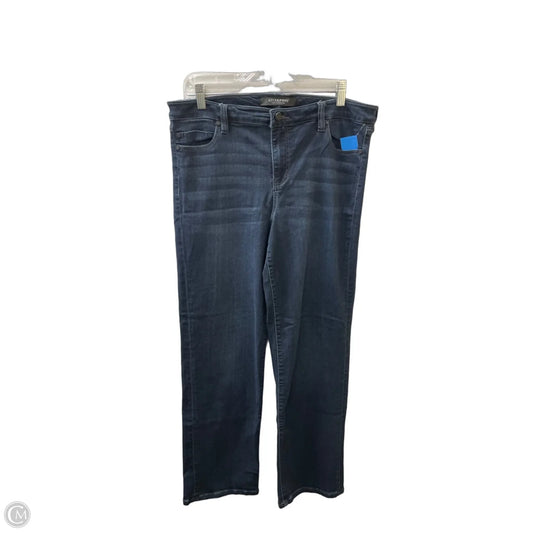 Jeans Straight By Liverpool In Blue Denim, Size: 14