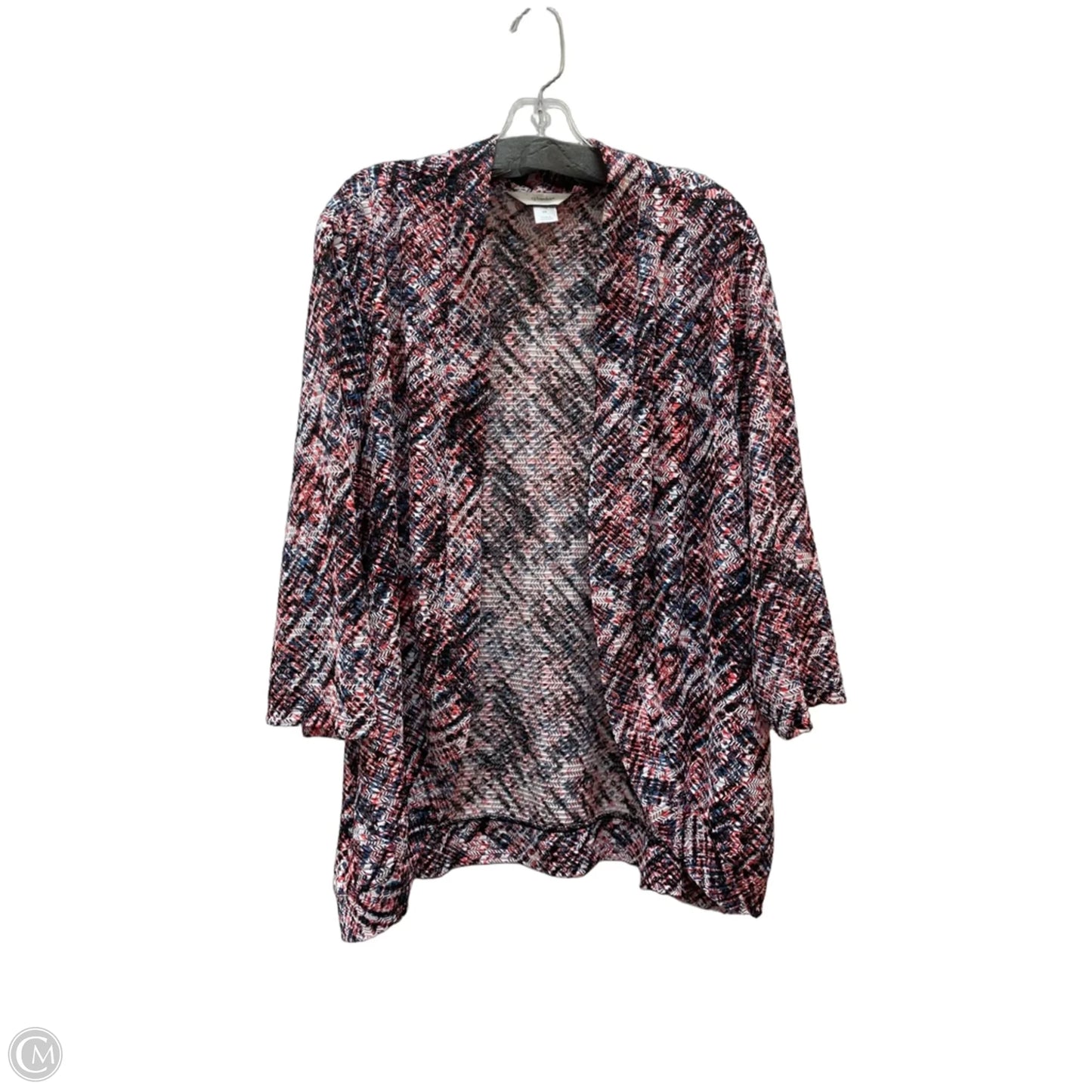 Cardigan By Cj Banks In Blue & Orange, Size: 2x