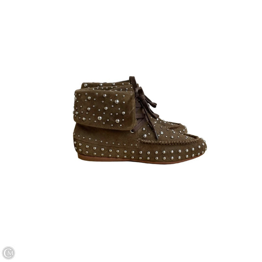 Boots Ankle Flats By Schutz In Brown, Size: 6.5
