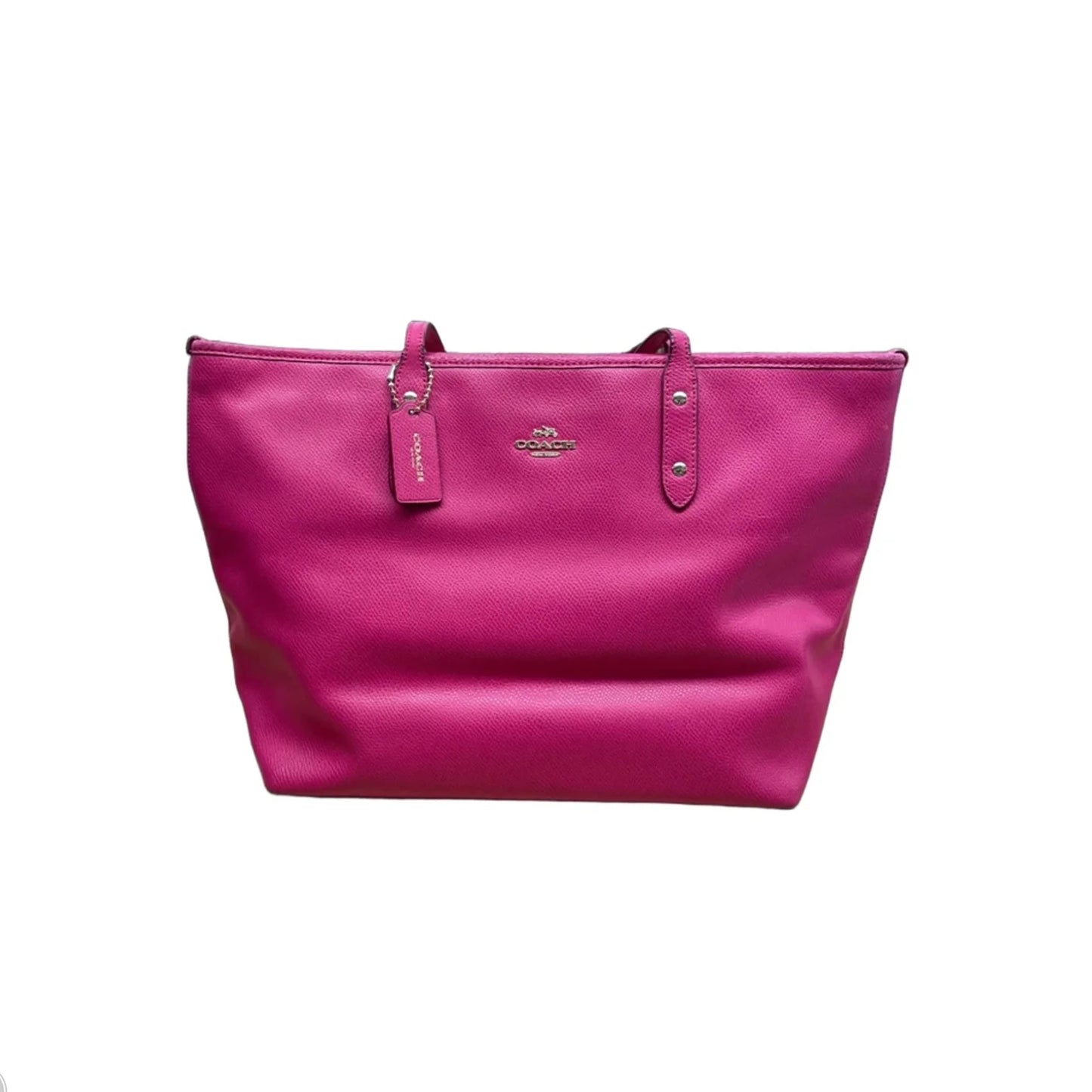 Tote Designer By Coach, Size: Large PINK