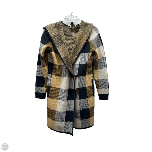 Cardigan By Cabi In Blue & Yellow, Size: Xs