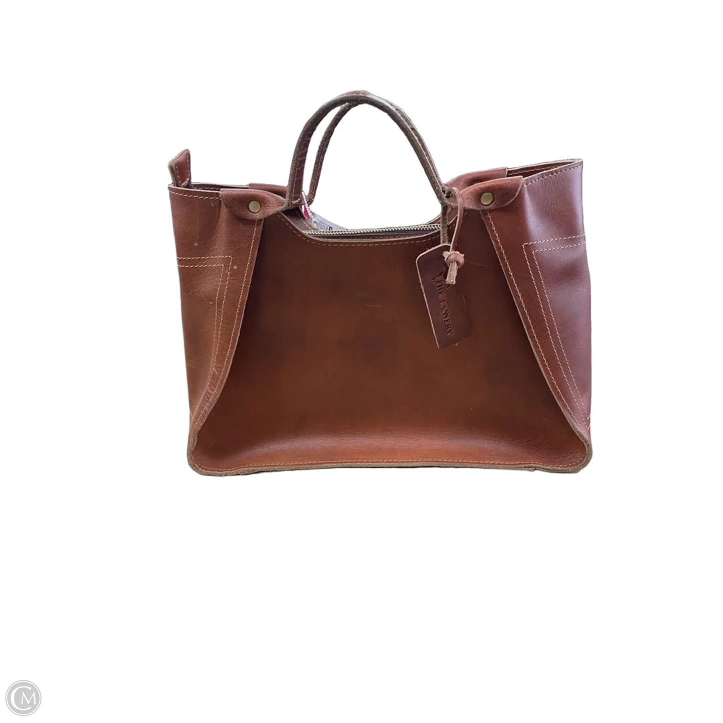 Handbag Leather By THE TANNERY, Size: Large