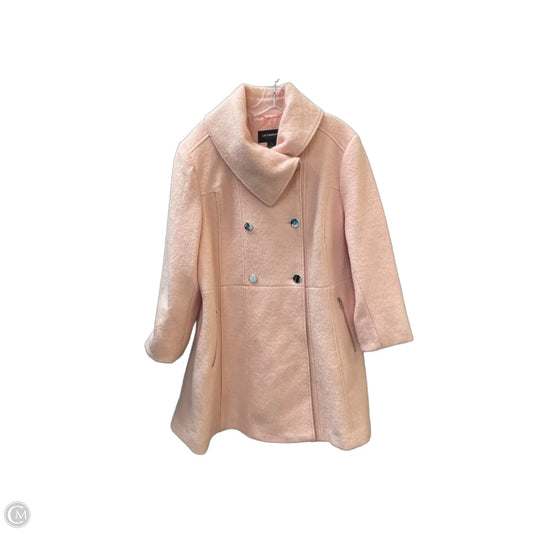 Coat Wool By Liz Claiborne In Pink, Size: Xl