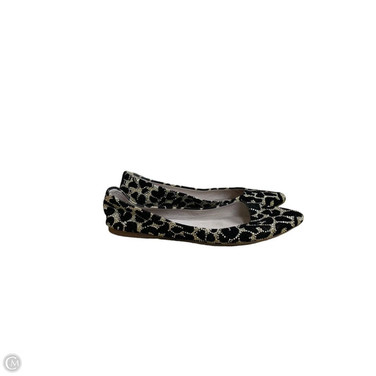 Shoes Flats By Maeve In Black & Gold, Size: 8