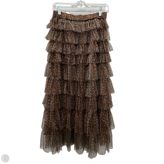 Skirt Maxi By Cupcakes And Cashmere In Animal Print, Size: 2