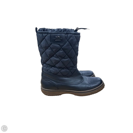 Boots Designer By Coach In Black, Size: 10