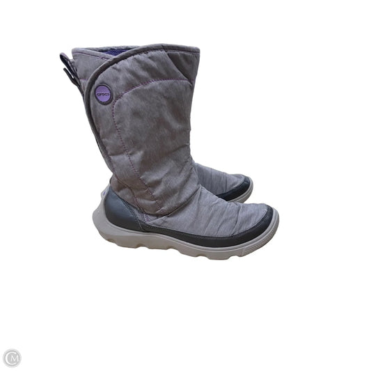 Boots Snow By Crocs In Purple, Size: 9