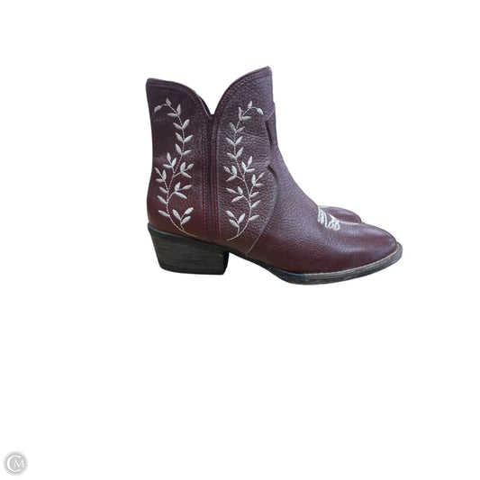 Boots Western By Sterling River In Red & White, Size: 8