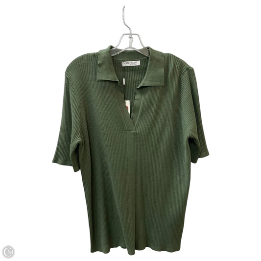 Sweater Short Sleeve By Kate Kasin In Green, Size: 2x