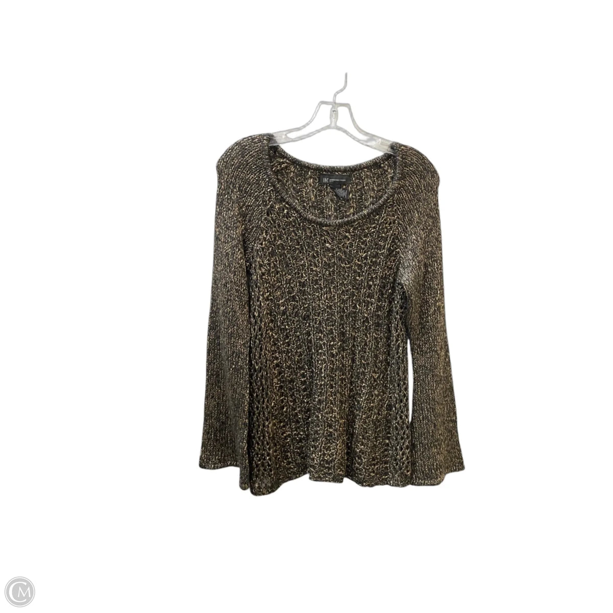 Sweater By Inc In Black & Gold, Size: M