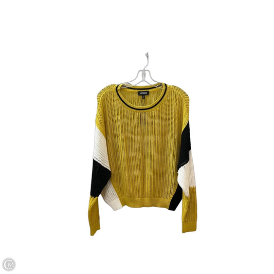 Sweater Short Sleeve By Express In Yellow, Size: M
