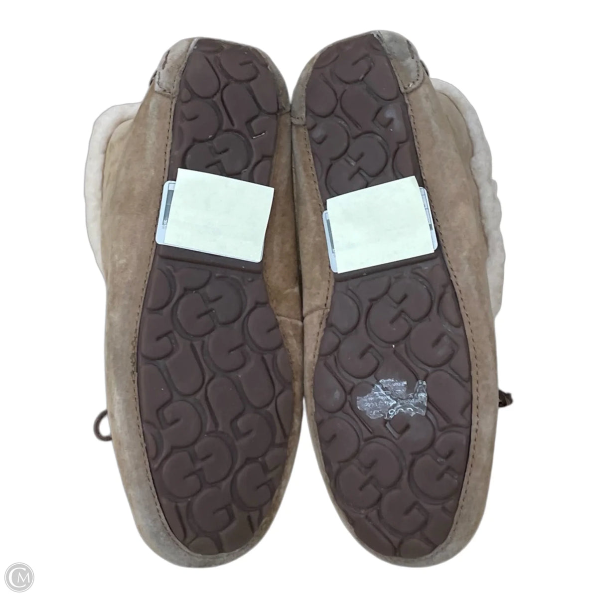 Slippers Designer By Ugg In Tan, Size: 8