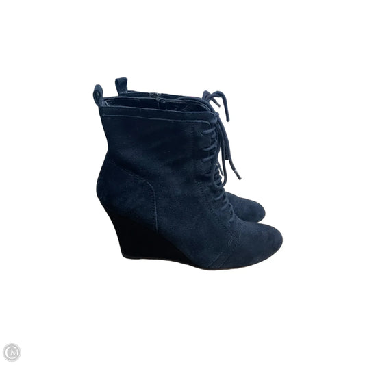Boots Knee Heels By Nine West In Black, Size: 10.5