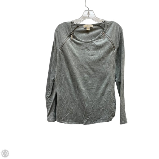 Top Long Sleeve Designer By Michael Kors In Grey, Size: L