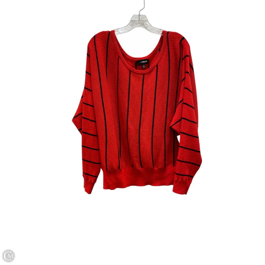 Sweater By Express In Black & Red, Size: Xl