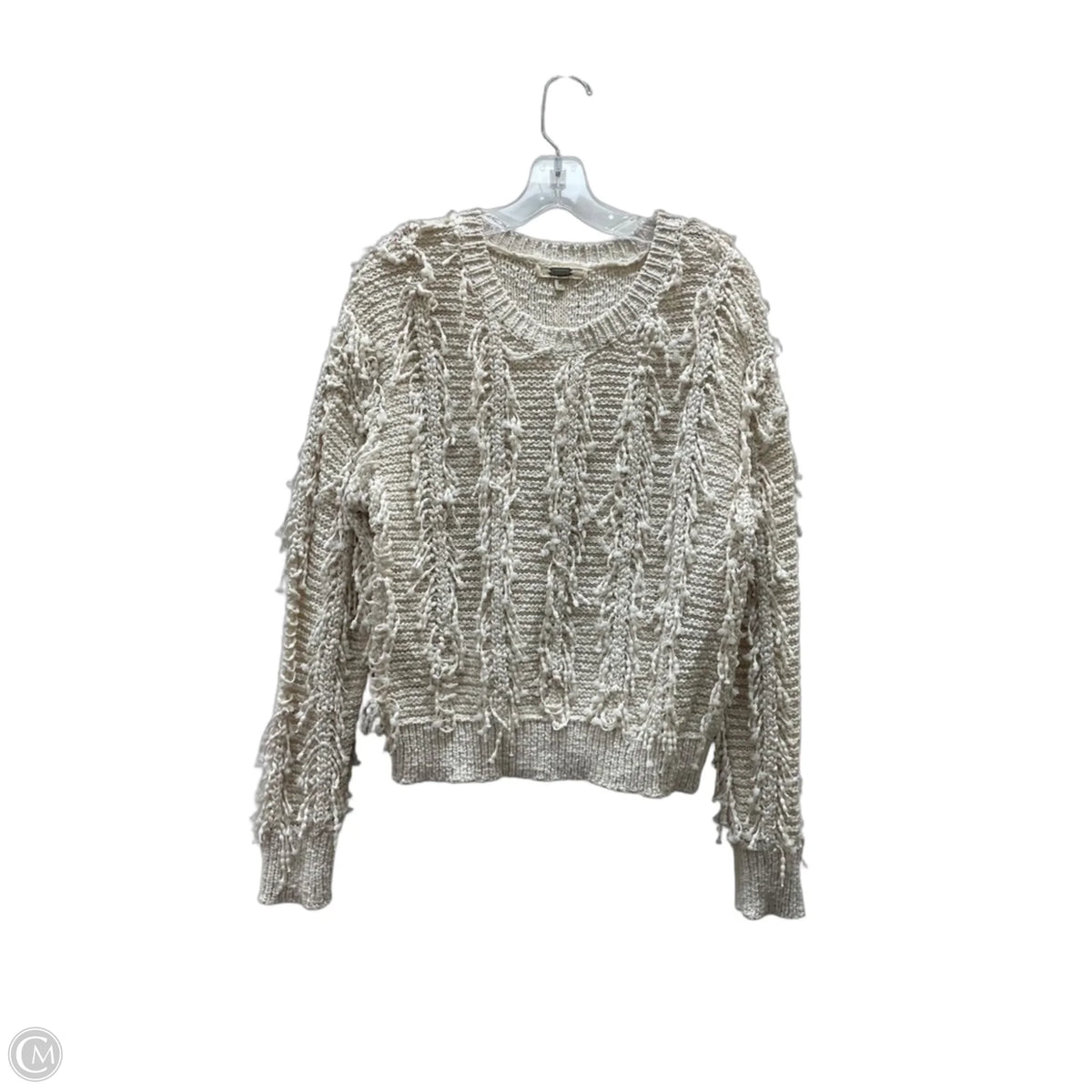 Sweater By Gimmicks In Cream, Size: M