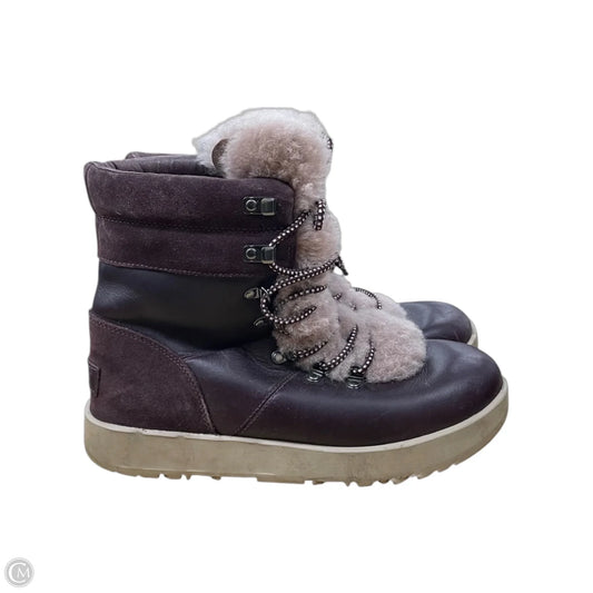 Boots Designer By Ugg In Purple, Size: 9.5