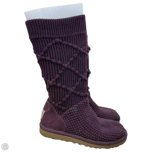 Boots Designer By Ugg In Purple, Size: 8
