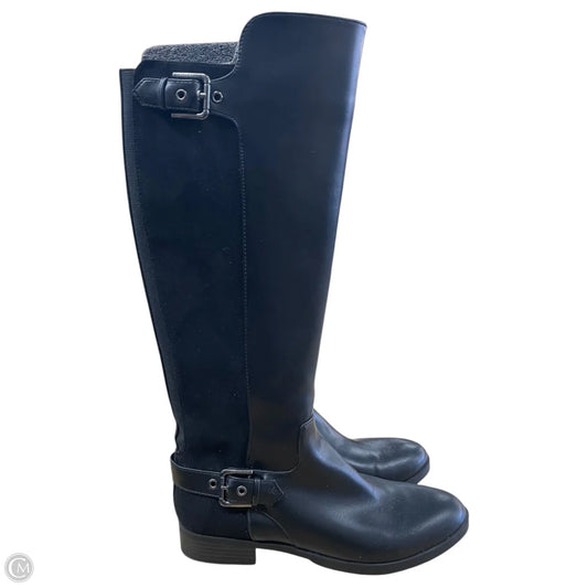 Boots Mid-calf Flats By Liz Claiborne In Black, Size: 8
