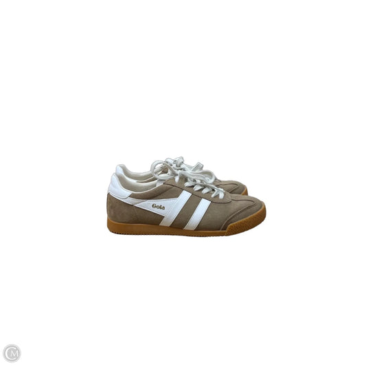 Shoes Sneakers By Gola In Brown & White, Size: 8