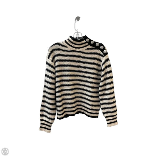 Sweater By J. Crew In Black & Cream, Size: S