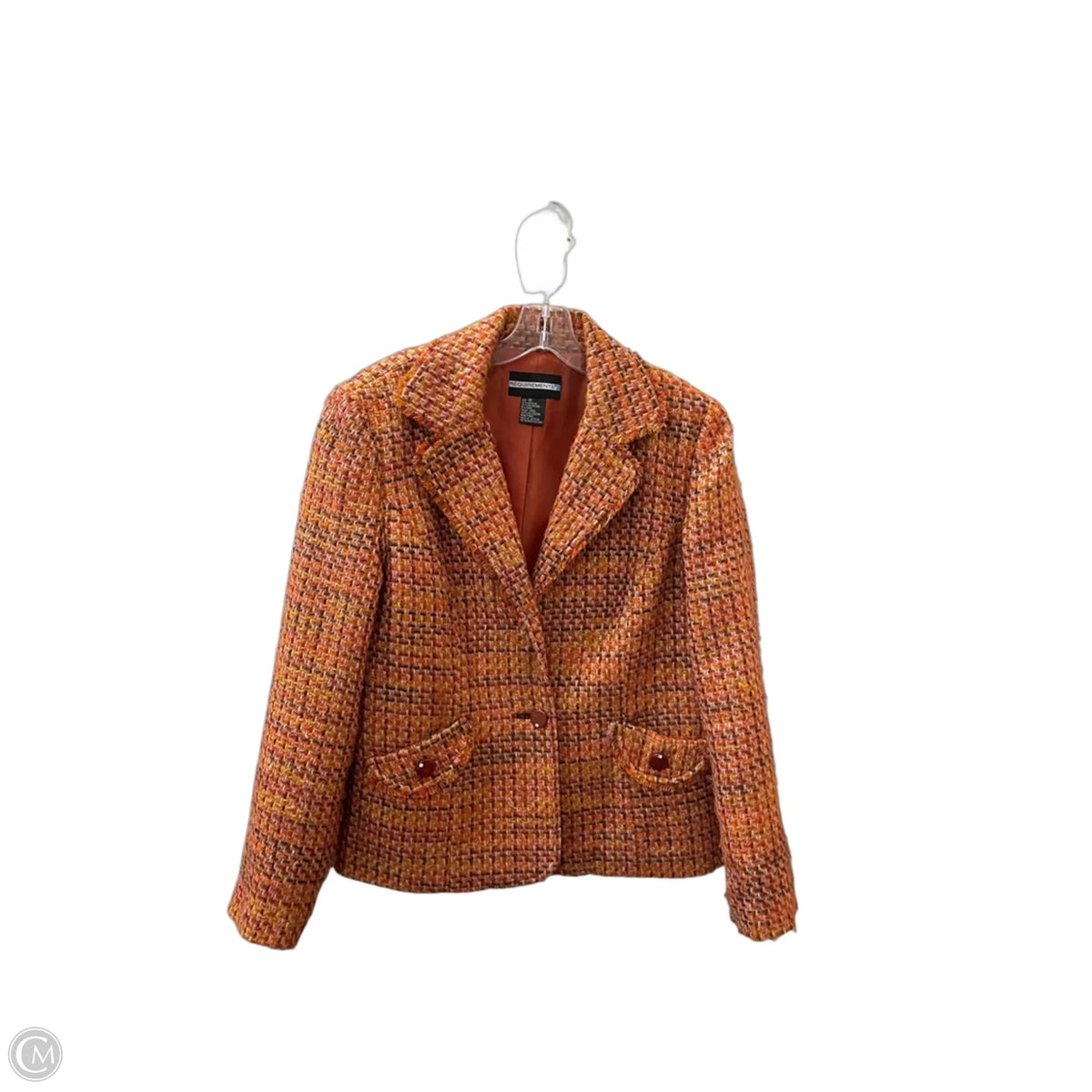 Blazer By Requirements In Orange, Size: L