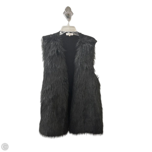 Vest Faux Fur & Sherpa By Calvin Klein In Black, Size: 2x