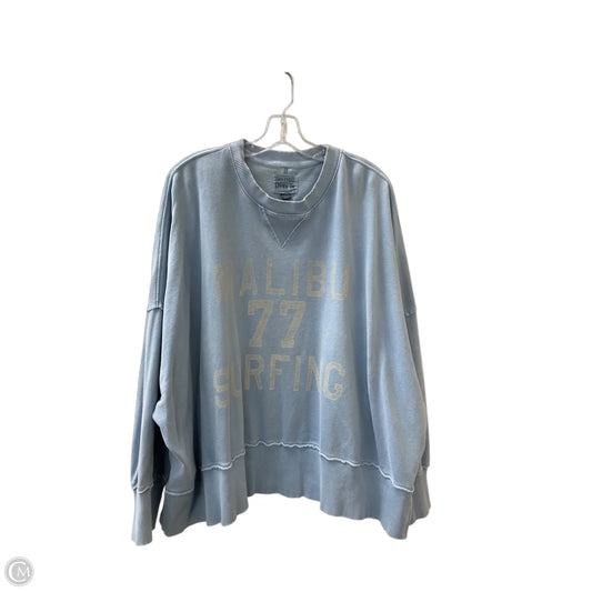 Sweatshirt Collar By Lived In By American Eagle In Blue, Size: Xl