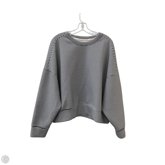 Athletic Sweatshirt Collar By Ypb In Blue & White, Size: 2x