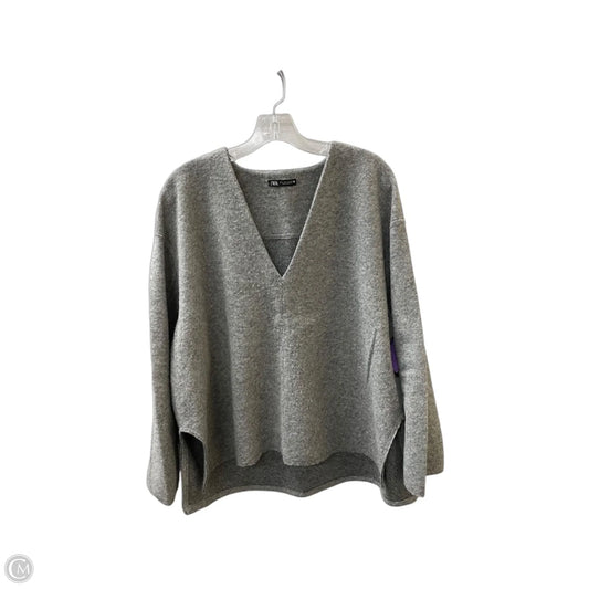 Sweater By Zara In Grey, Size: L