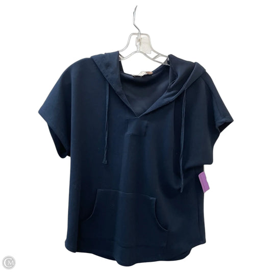 Sweatshirt Hoodie By Philosophy In Navy, Size: M