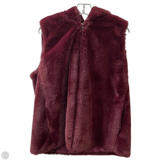 Vest Faux Fur & Sherpa By Cme In Red, Size: L