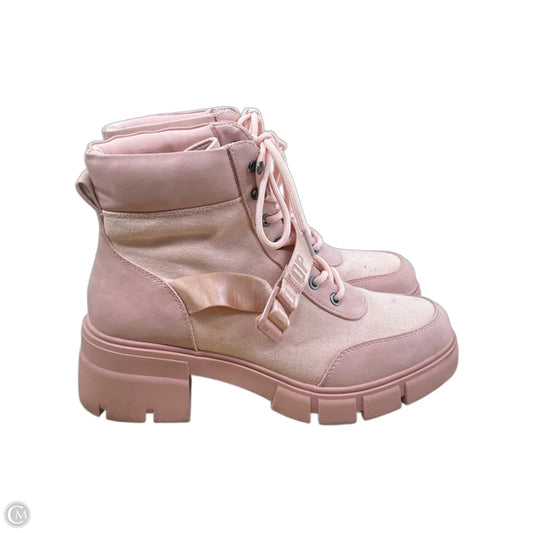Boots Ankle Heels By Redtop In Pink, Size: 10