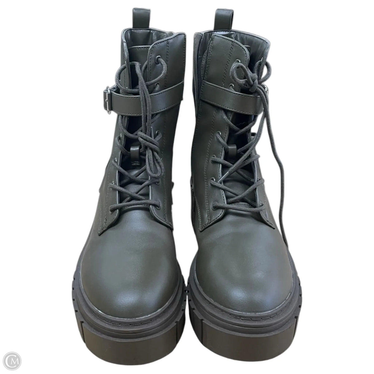 Boots Combat By The Drop In Green, Size: 10