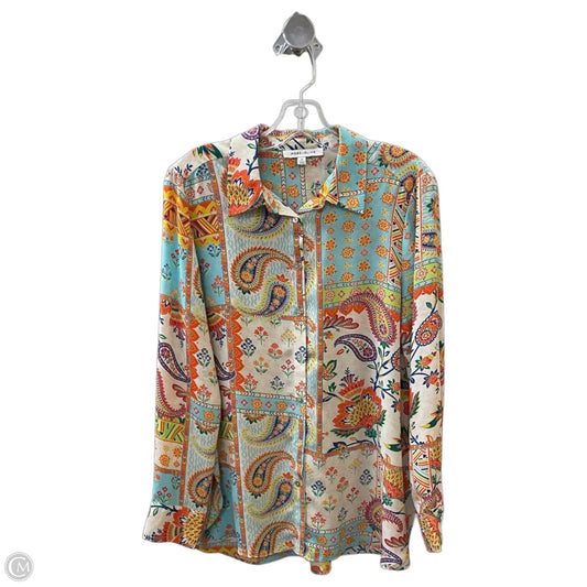 Blouse Long Sleeve By Rose And Olive In Multi-colored, Size: M