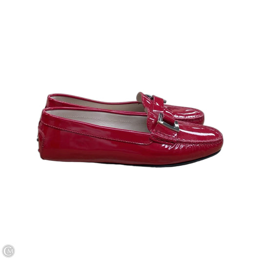 Shoes Luxury Designer By Tods In Red, Size: 8
