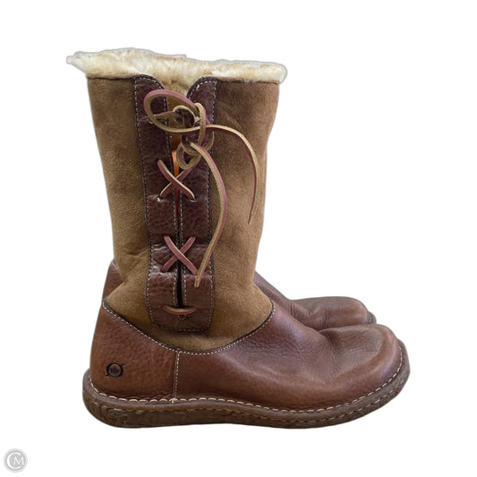 Boots Snow By Born In Brown, Size: 9