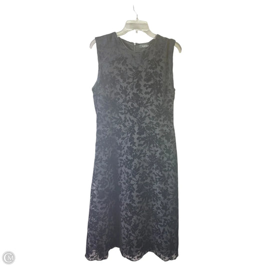 Dress Party Midi By Lauren By Ralph Lauren In Black, Size: 10